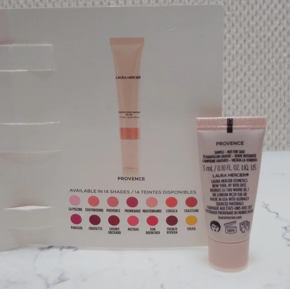 Laura Mercier Tinted Moisturizer Blush Provence Travel Mini Size 0.10oz 3mL New